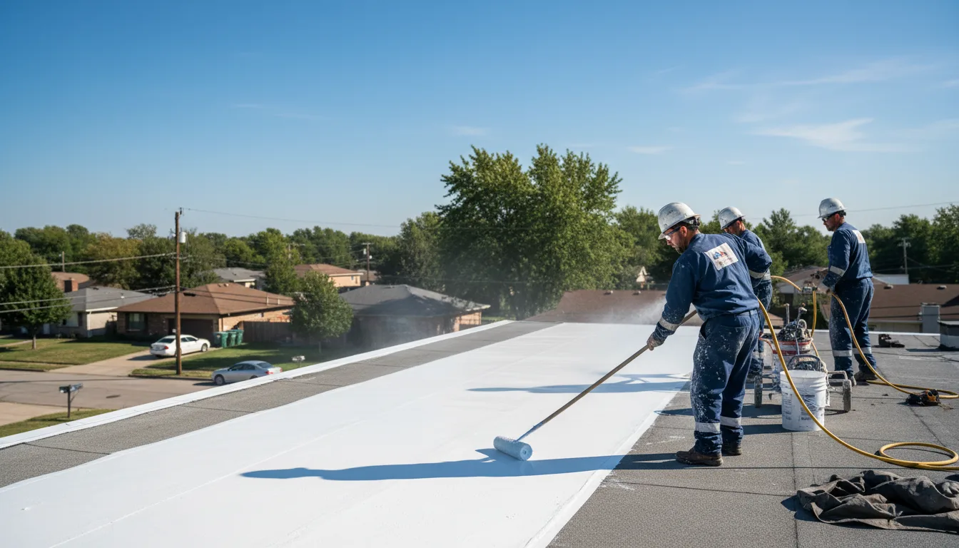 Commercial roof coating in Sultana, CA near me